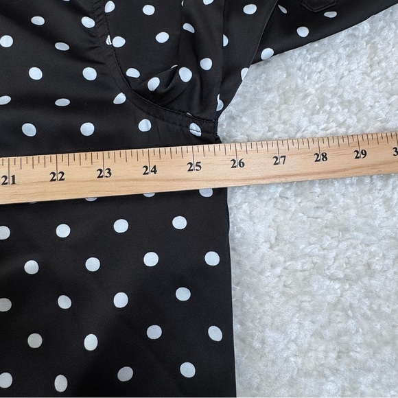 Pomander Place Tuckernuck Adair
Black Polka Dot Boyfriend Button Down Top. Large - Picture 11 of 11